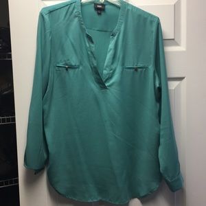 Green blouse